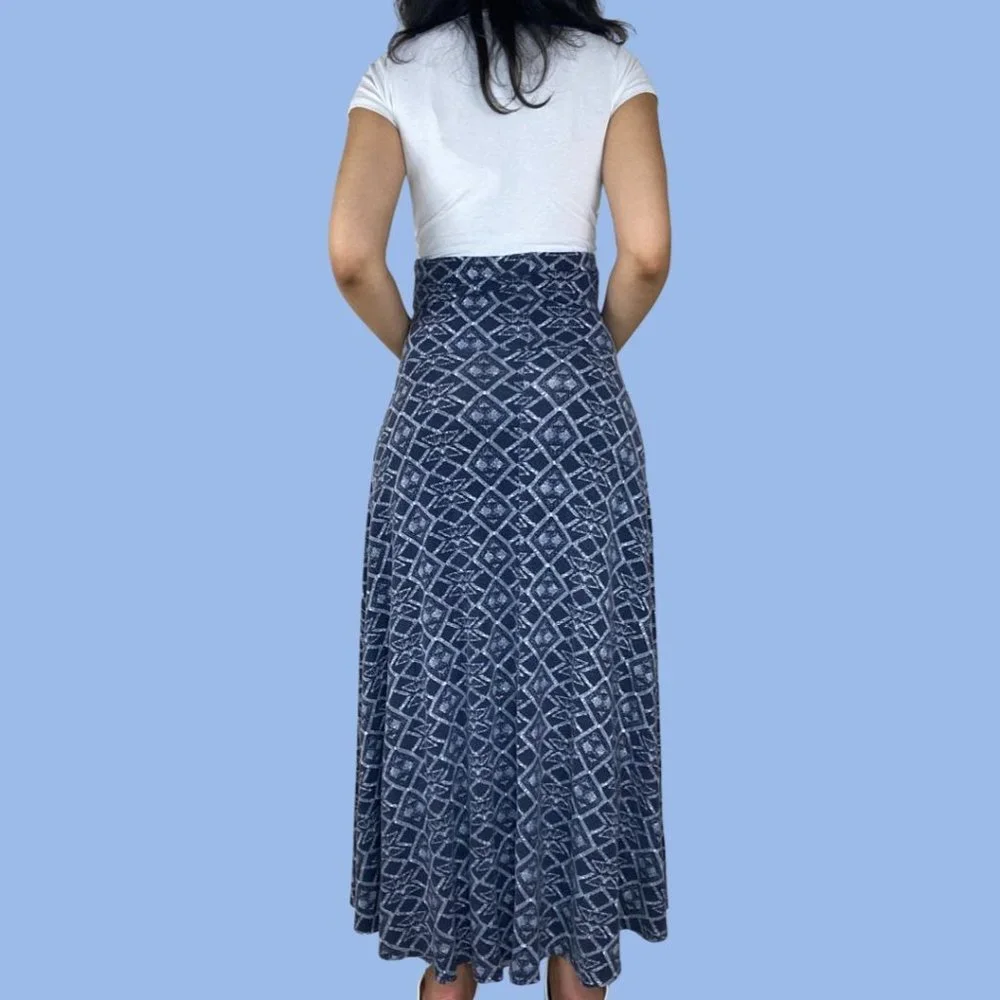 Boho Patterned Maxi Skirt - Picture 2 of 4